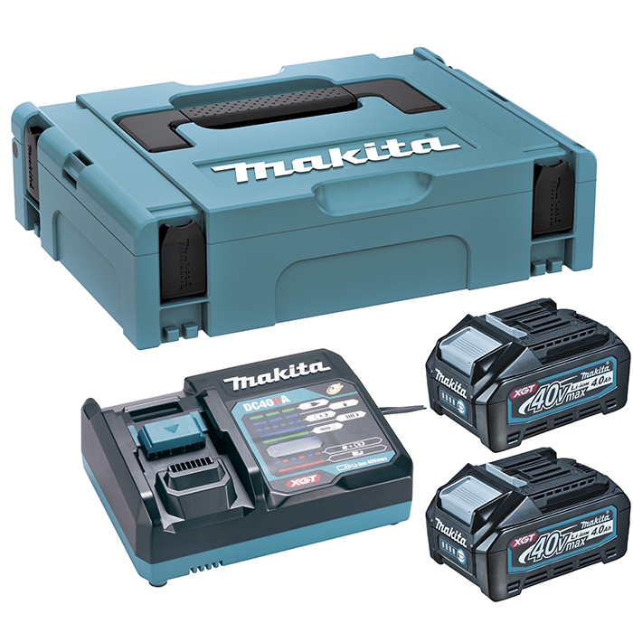 MAKITA 191k08-2 Kit Carregador Dc40ra 220v+2 Bat Bl4040 40v 4ah