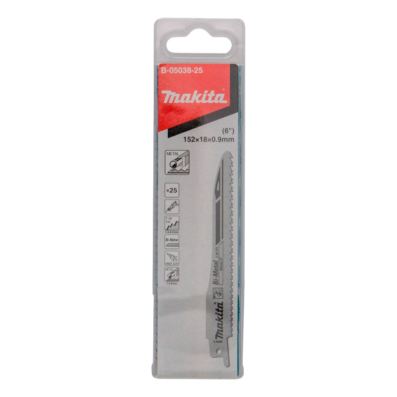 Lâmina Serra Sabre Bi-metal 152mm 7-18d Makita B-05038-25