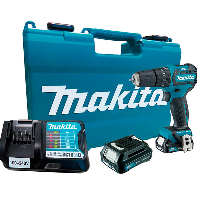Parafusadeira/Furadeira de Impacto com Bateria e Carregador 12v Makita HP332DWYE