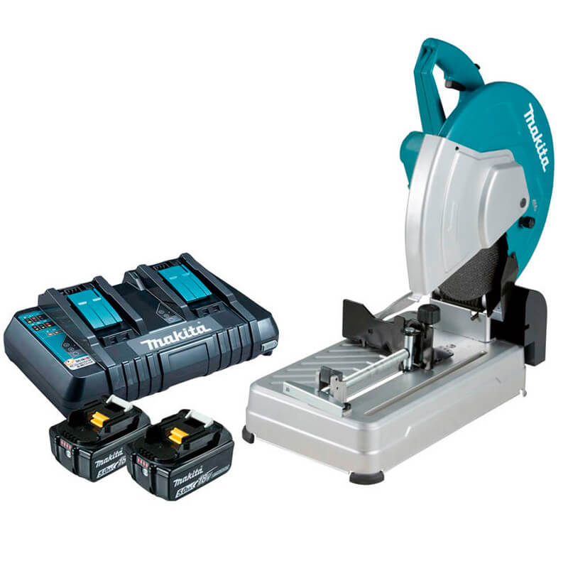Serra Rapida a Bateria LXT Kit Carregador e 2 Baterias Makita DLW140PT2-127V