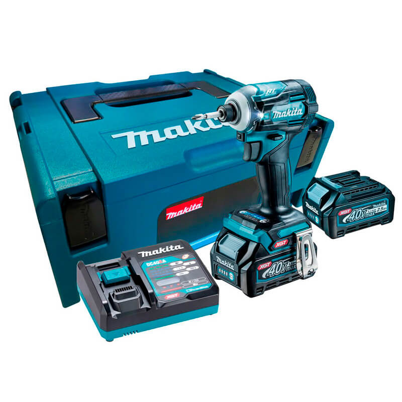 Parafusadeira de Impacto a bateria 40V XGT Mak-pac N2 Makita TD001GD201