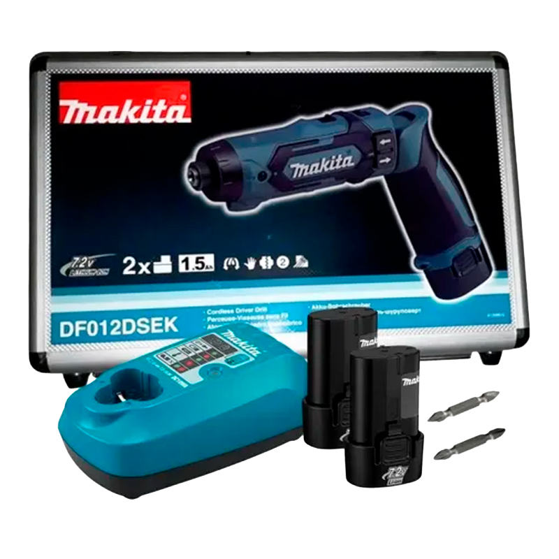 Kit Parafusadeira/Furadeira 7,2V 1,5Ah Makita DF012DSEK