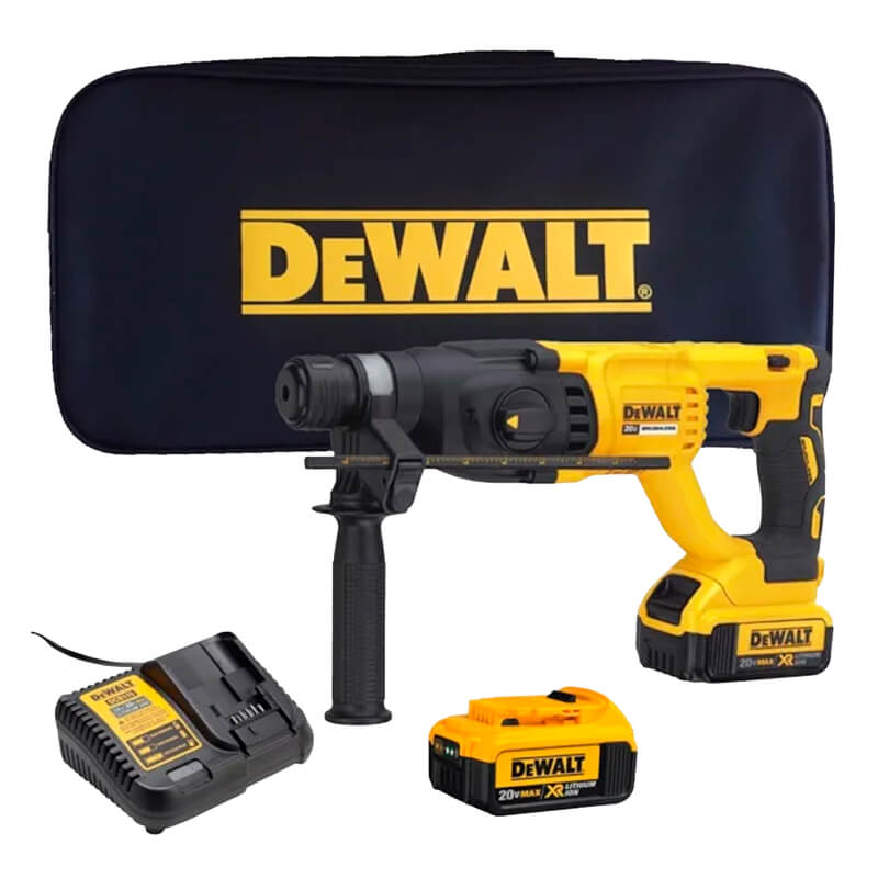 Martelete Combinado c2,6J 2 Baterias 4,0Ah e Carregador 110V - DEWALT DCH133M2-BR