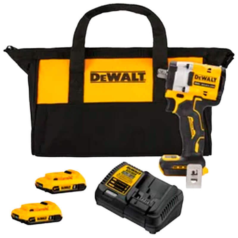 Chave de Impacto 13MM 20V MAX 1/2 Pol. com 2 Baterias, 1 Carregador e Bolsa para Transporte - DeWalt DCF922D2-BR