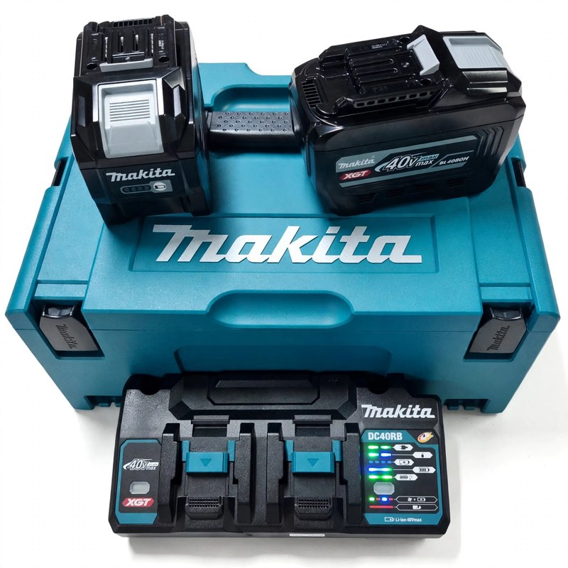 Kit Carregador DC40RB BV - Makpac 3 - 02 Baterias BL4080H - Makita PSKGPE2J